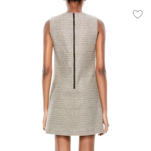 Alice + Olivia Tan Ribbed Sheath Mini Dress Crew Neck size 14 - Picture 3 of 14